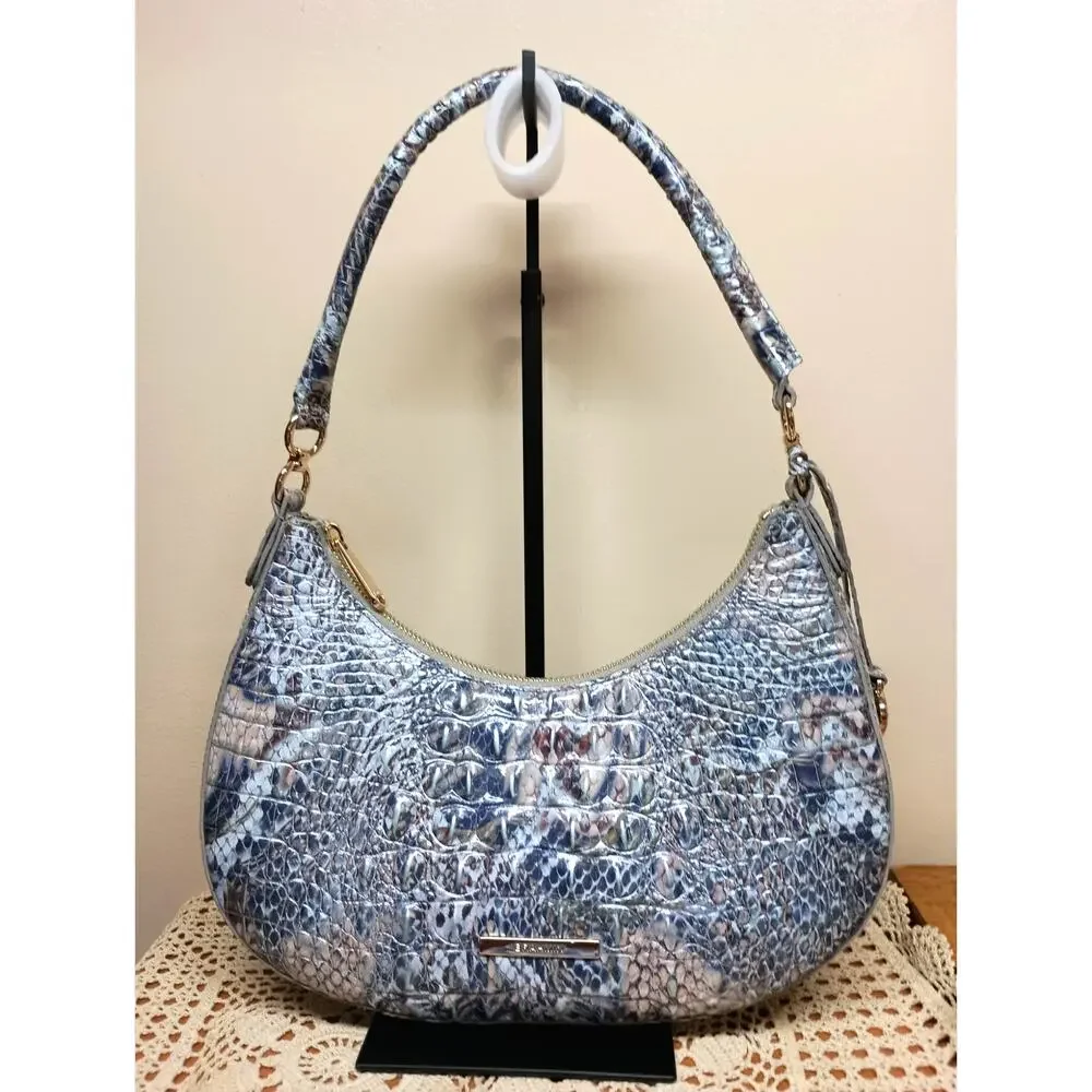 NWOT Brahmin Small Bekka Icy Python